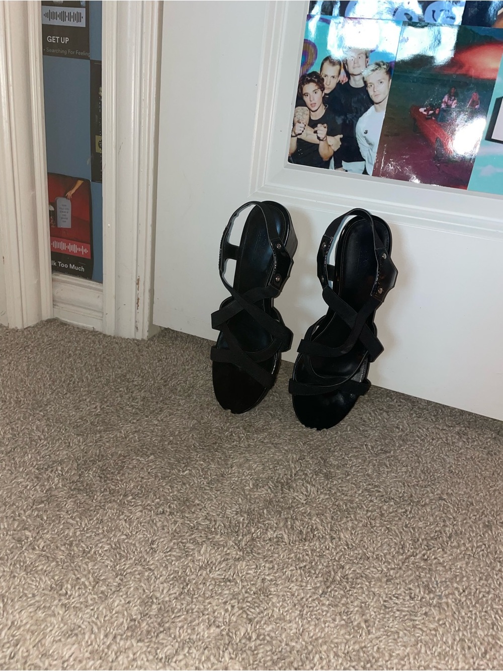 Black Strappy Women's Sandals